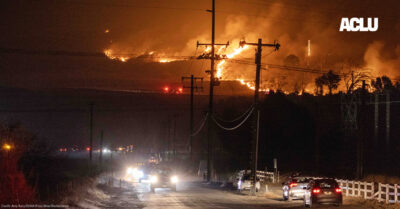 Half a Mile from the Flames: LA County’s Brush with Catastrophe Demonstrates the Urgent Need to Protect People in Jails and Prisons from Climate Change